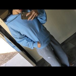 Baby Blue Hanes Hoodie